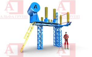 Учебно-тренировочный полигон ПАМТР-01 (Модуль Трансформатор-Размыкатель) от АЛЬФА ГРУПП для практических занятий на высоте и в замкнутом пространстве с применением средств индивидуальной защиты и стационарных анкерных систем.  